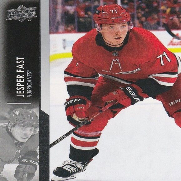 Jesper Fast - 2021/2022 Upper Deck Series 2 Hockey Card - Picture 1 of 2